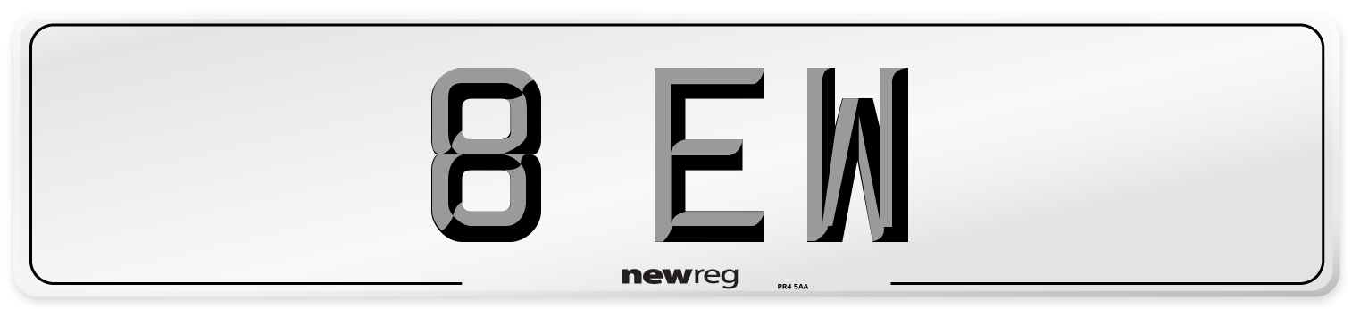 8 EW Number Plate from New Reg